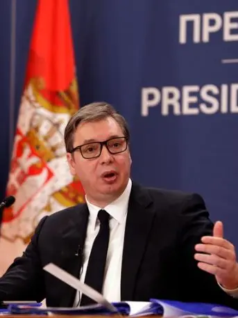 Il presidente serbo Aleksandar Vučić