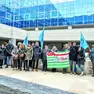 La protesta dei sindacati Snaidero davanti alla Regione a Udine, lo scorso dicembre