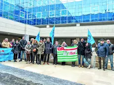 La protesta dei sindacati Snaidero davanti alla Regione a Udine, lo scorso dicembre