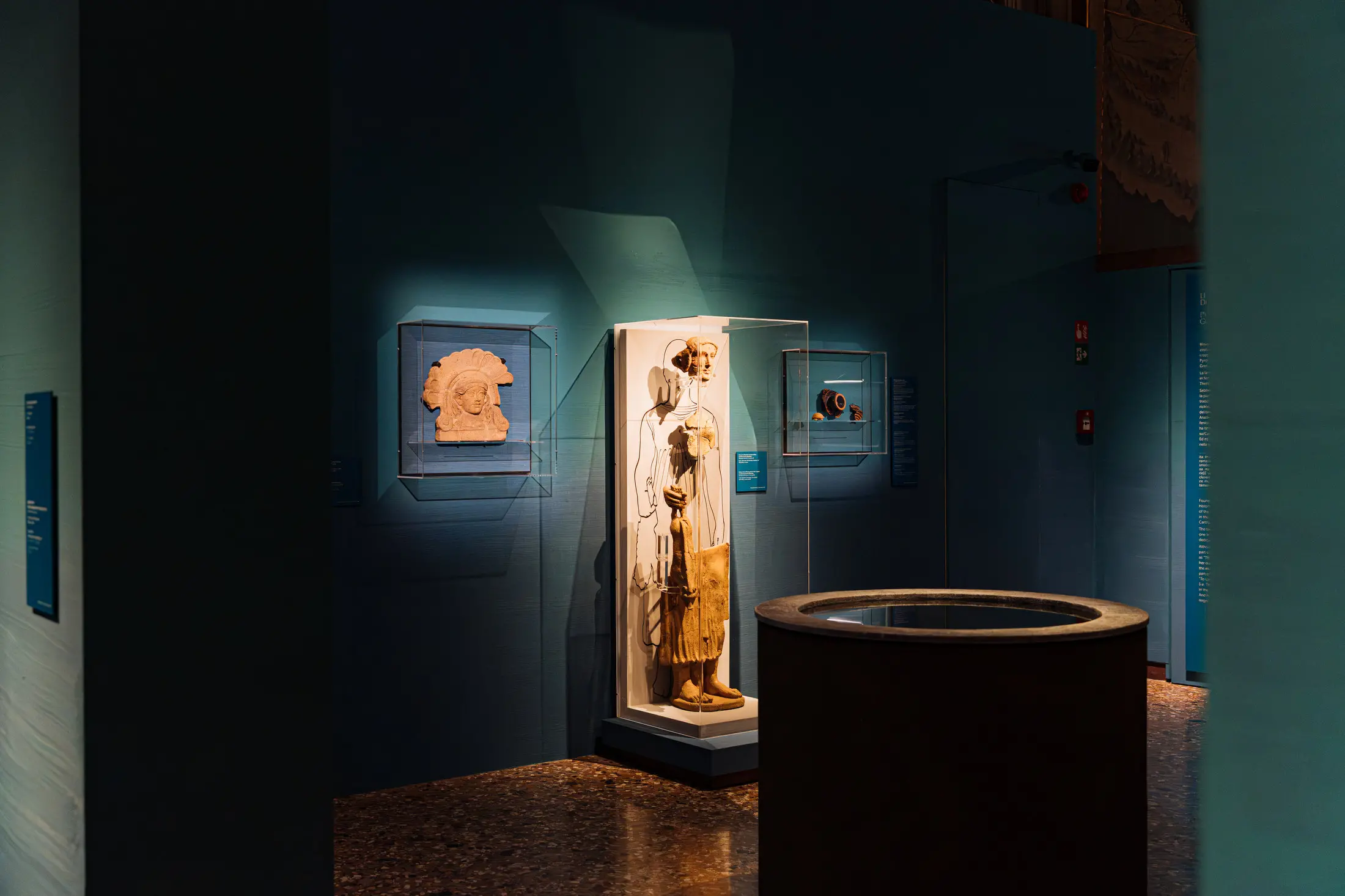 L'allestimento della mostra a Palazzo Ducale