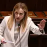 Giorgia Meloni in Parlamento