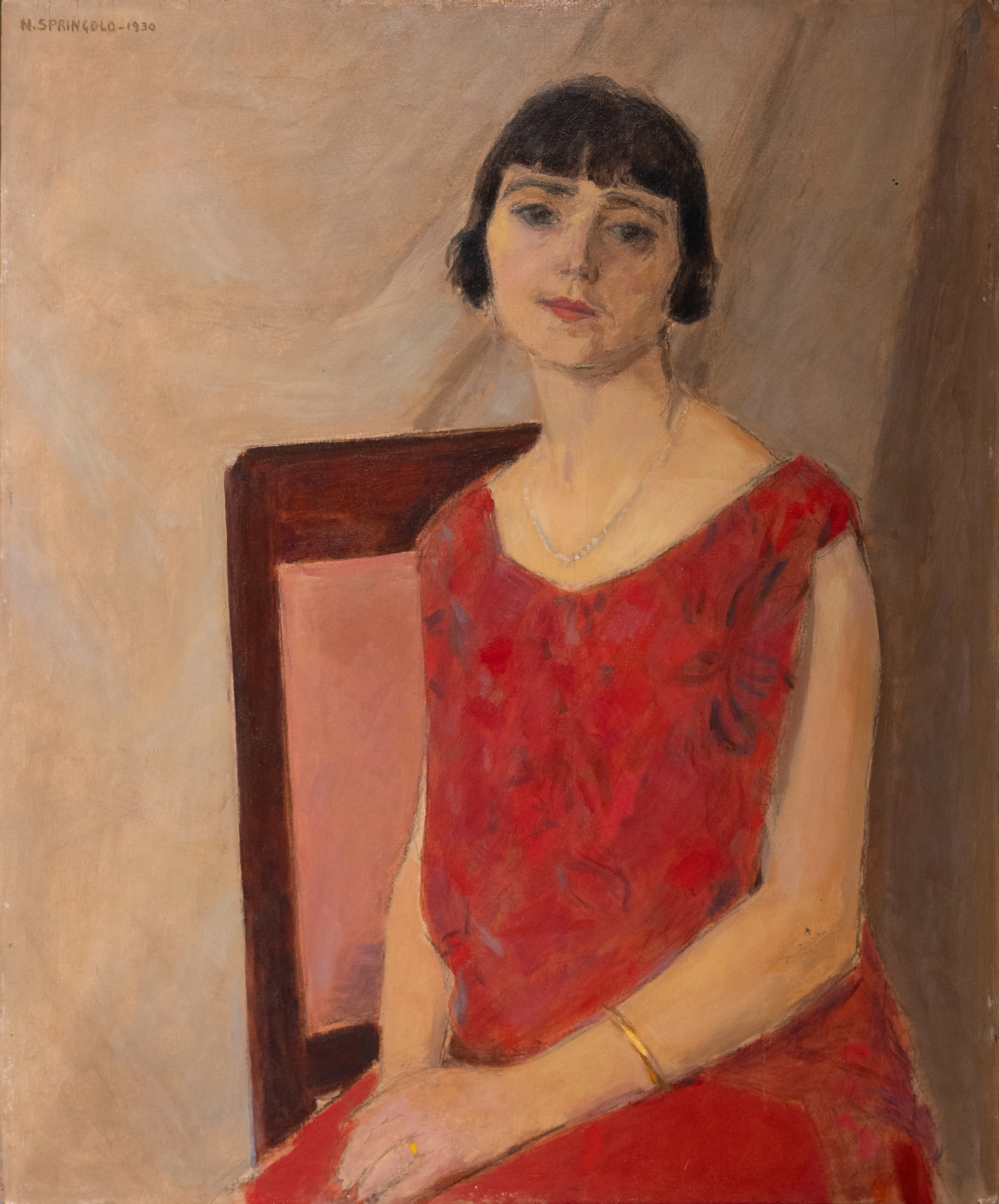 Una delle opere in mostra di Nino Springolo