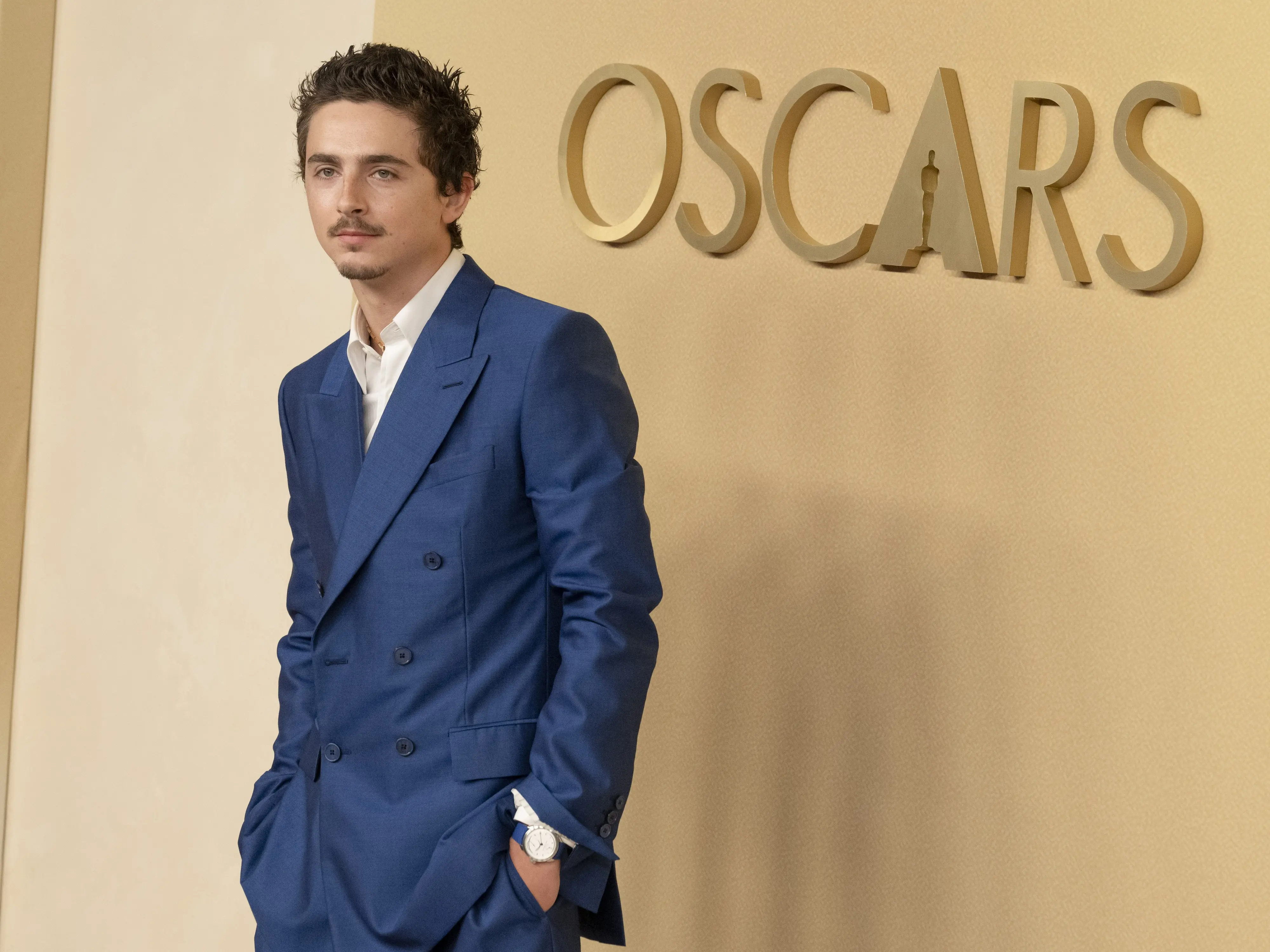 Timothée Chalamet al pranzo dei candidati agli Oscar