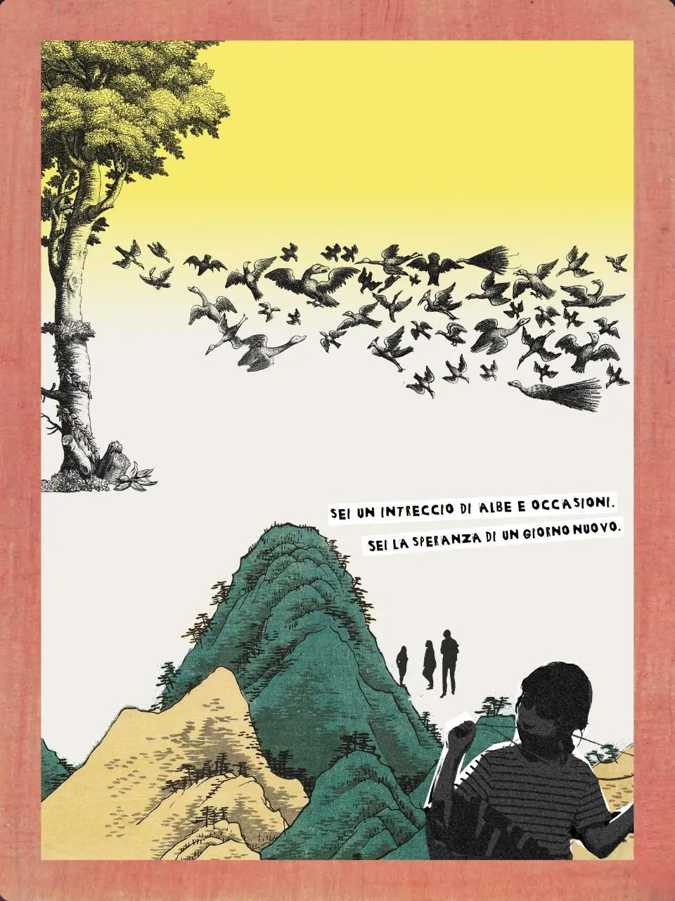 Uno degli arazzi di Marinella Senatore