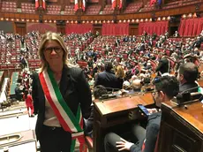 Cristina Andretta quando era sindaco di Vedelago invitata alla Camera con l'Anci