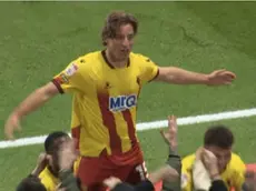 Edoardo Bove esulta dopo il gol con il Watford
