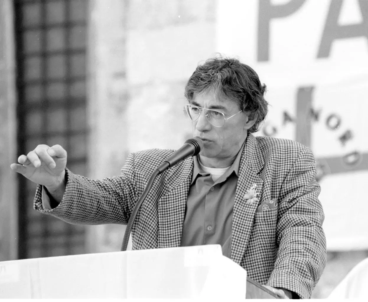 Udine: Umberto Bossi in comizio