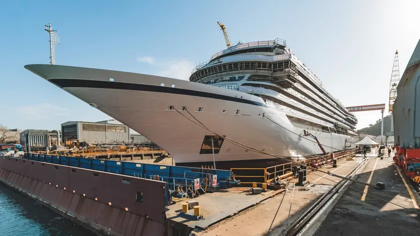 Varata nel cantiere di Fincantieri ad Ancona la nave Viking Libra