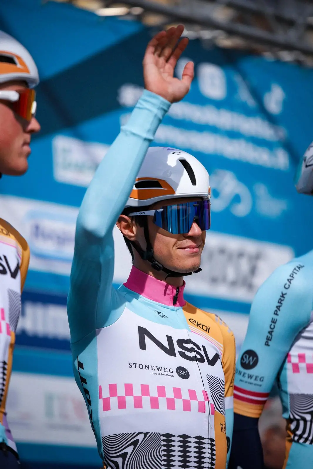 Alessandro Pinarello con i colori della Nsn, il team svizzero con cui partecipa al World Tour (Foto Sprintcycling)