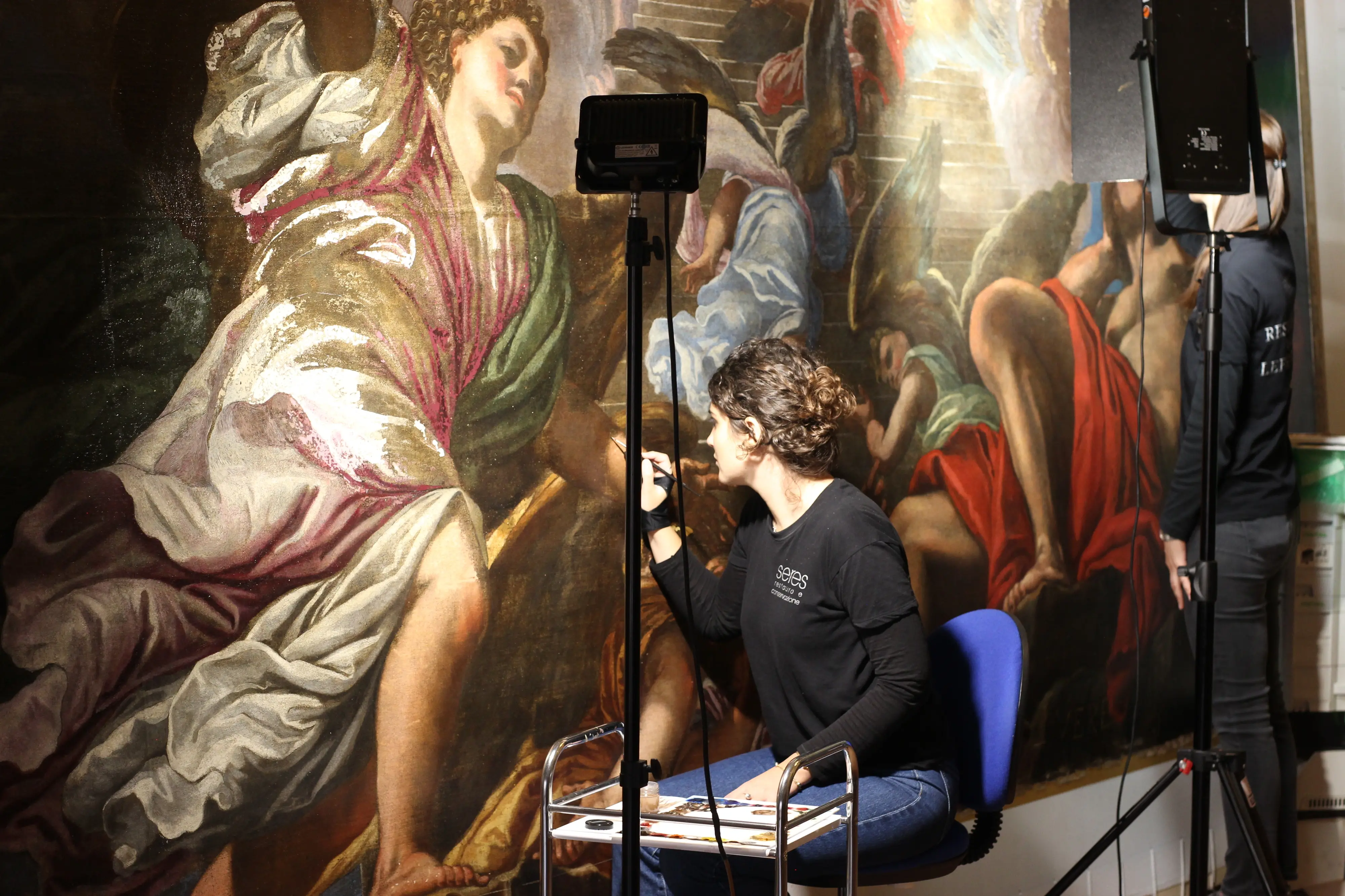 Il restauro del dipinto ha richiesto due anni di lavoro