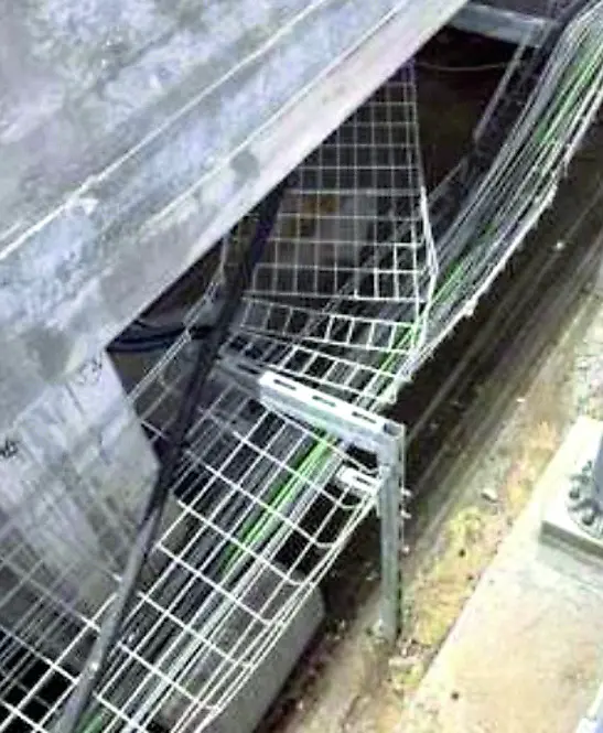 Alcuni dei danni all'impianto