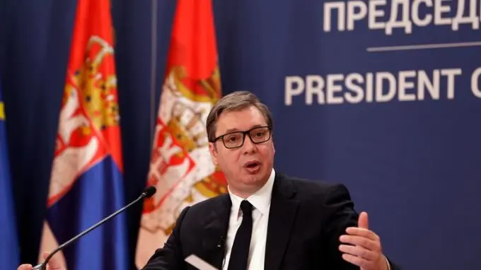 Il presidente serbo Aleksandar Vučić