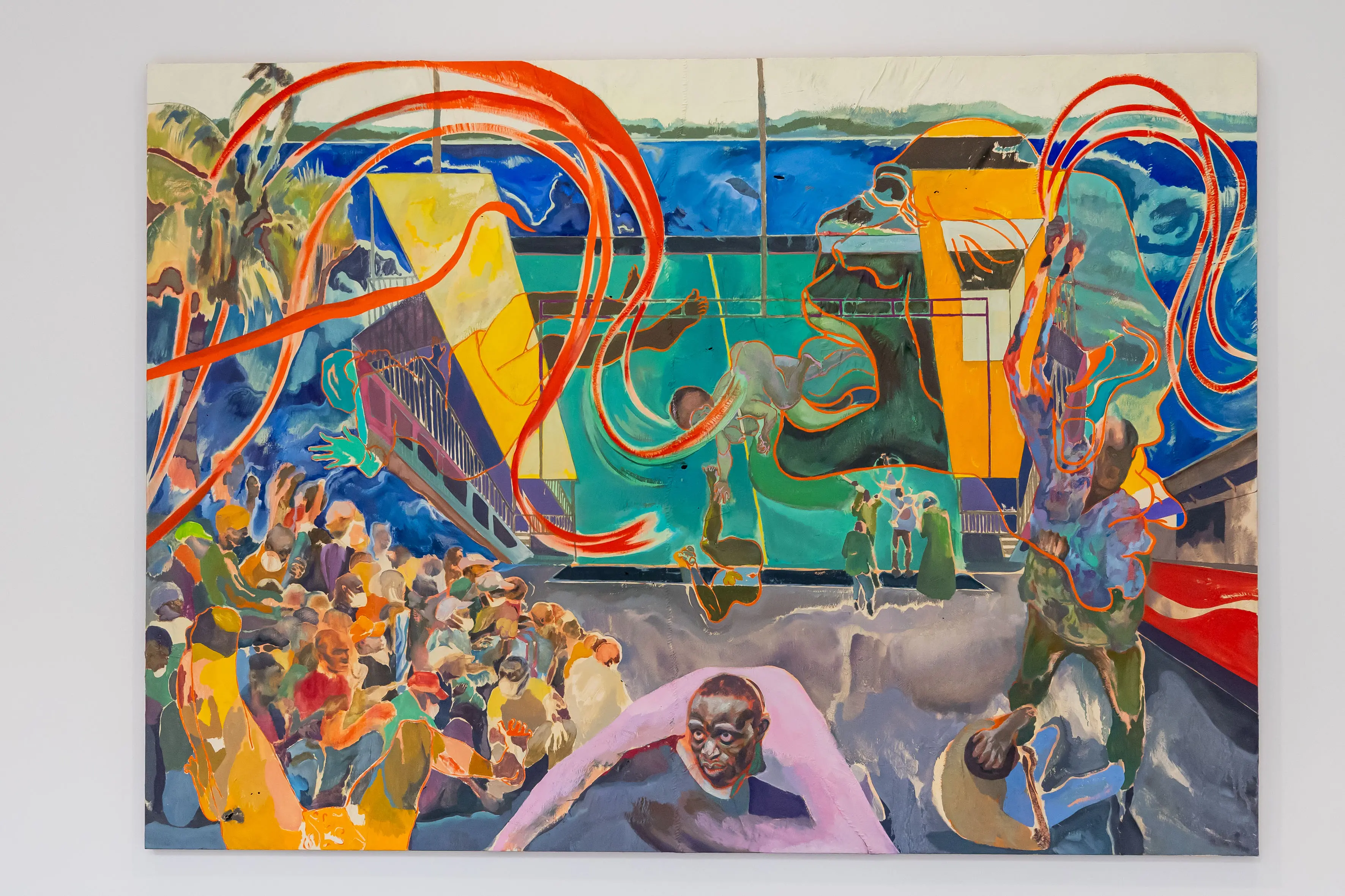 Un'opera di Michael Armitage (foto Interpress/Marta Buso)