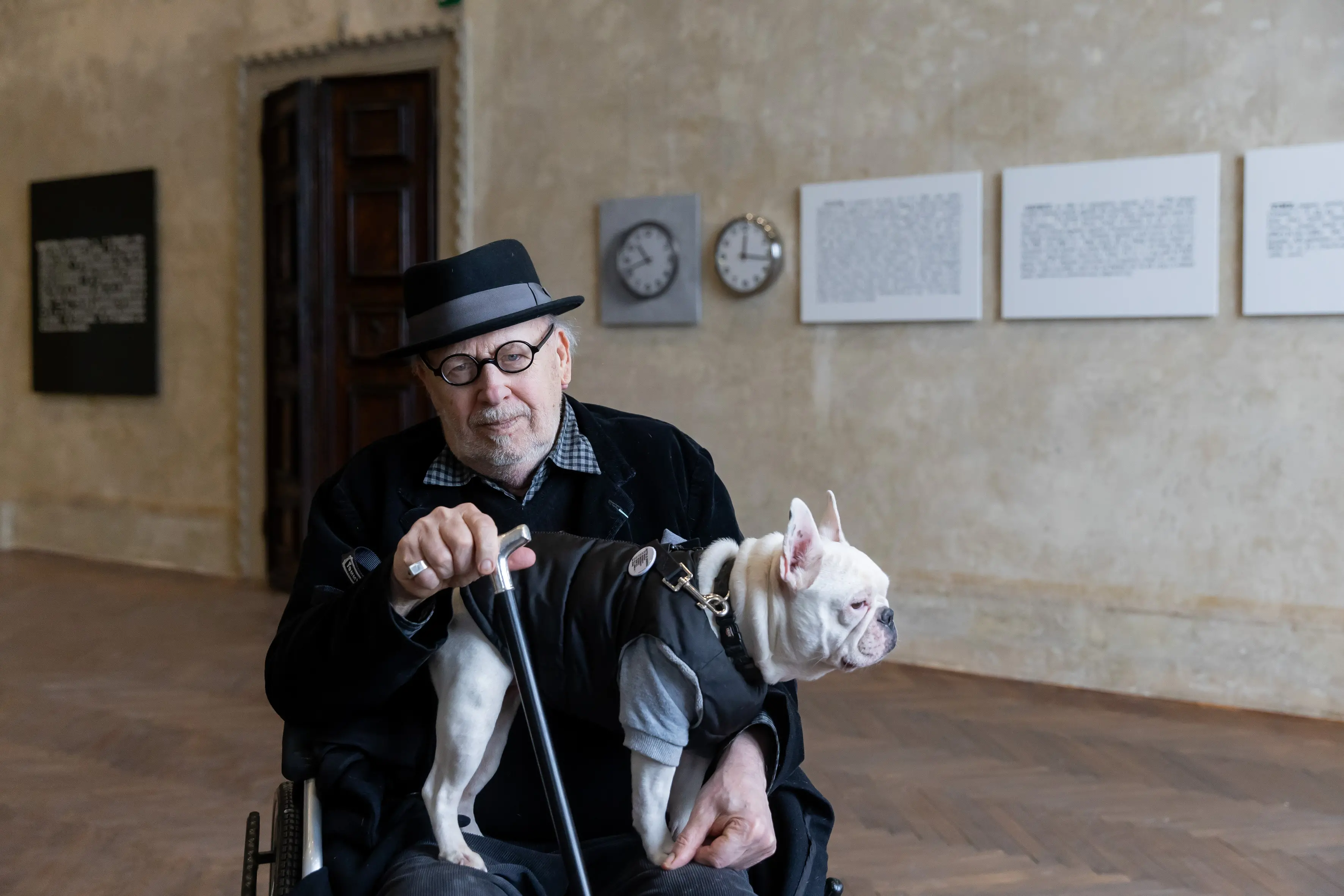 Joseph Kosuth alla Casa dei Tre Oci alla Giudecca (foto Interpress/Marta Buso)