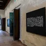 L'allestimento della mostra di Joseph Kosuth alla Casa dei Tre Oci alla Giudecca (foto Interpress/Marta Buso)