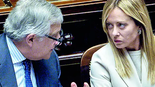 Il ministro Antonio Tajani e la premier Giorgia Meloni