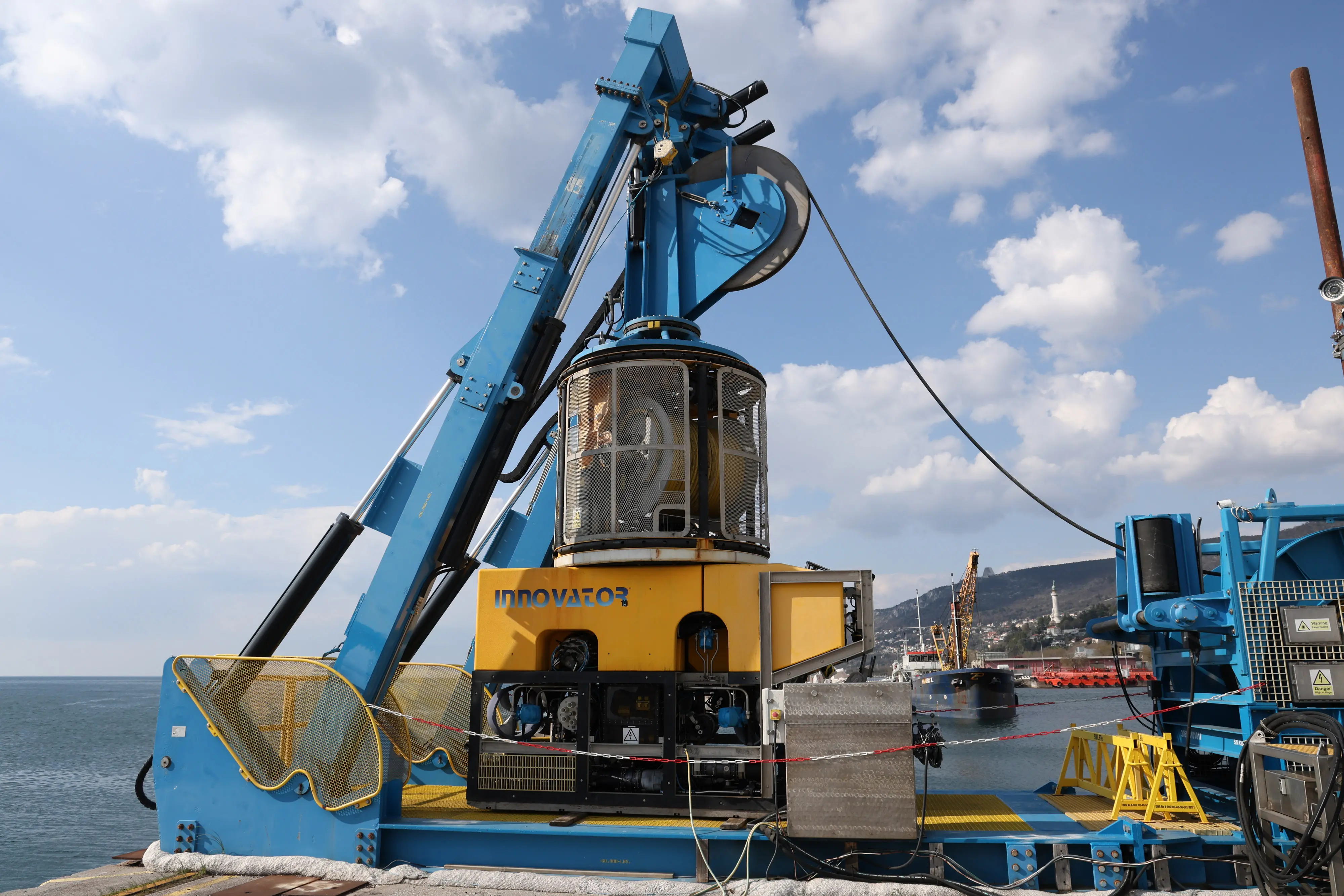 Il Rov utilizzato per addestrare i piloti sulla banchina del Porto Vecchio