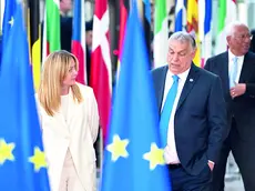 La premier Giorgia Meloni con il primo ministro ungherese Viktor Orbán