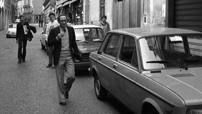 Il sostituto procuratore Pietro Calogero nell'ambito dell'operazione Digos su Autonomia Operaia a Padova il 16 aprile 1979