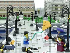 Il castello di Duino riprodotto con i mattoncini Lego