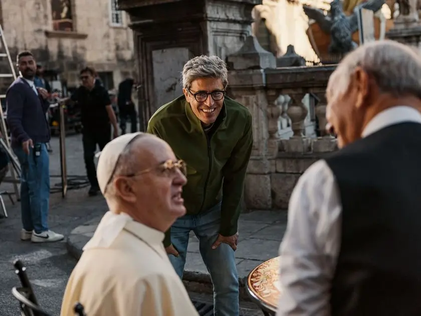 Pif sul set del suo ultimo film