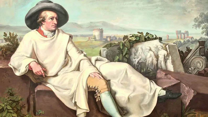 Johann Heinrich Wilhelm Tischbein (1751-1829), “Goethe nella campagna romana”