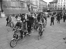 Una delle celebre "domeniche a piedi" del 1973