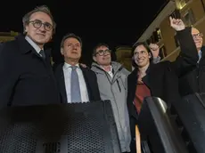 Elly Schlein, Giuseppe Conte, Nicola Fratoianni, Angelo Bonelli e Roberto Gualtieri