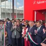 Taglio del nastro per l'edizione numero 64 del Salone del Mobile a Milano