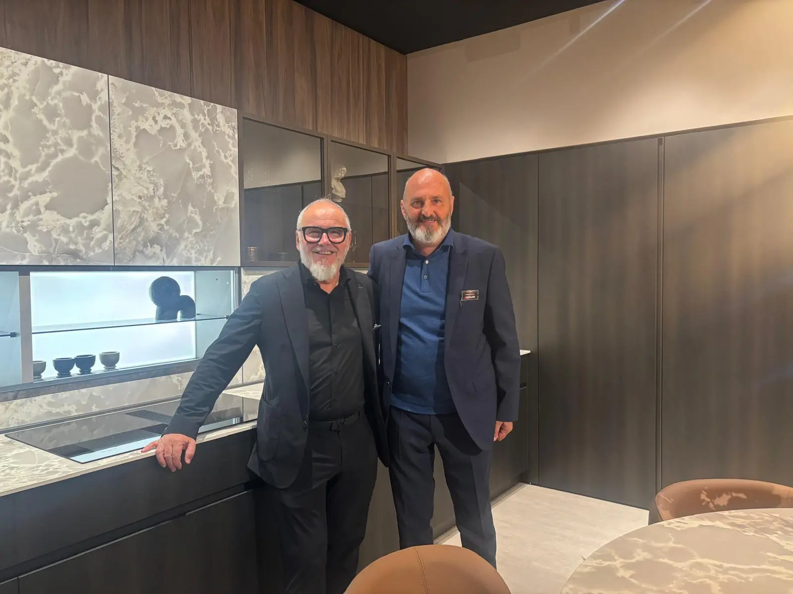 Ottavio Sartori e Franco Rinaldi, amministratore delegato e presidente di Arredissima (Berloni)