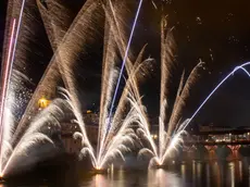 Il tradizionale spettacolo con i fuochi d'artificio a Bassano del Grappa