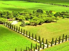 Una veduta dall'alto della tenuta Ca' Bolani in Friuli
