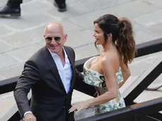 Jeff Bezos e Lauren Sanchez in occasione del loro matrimonio a Venezia