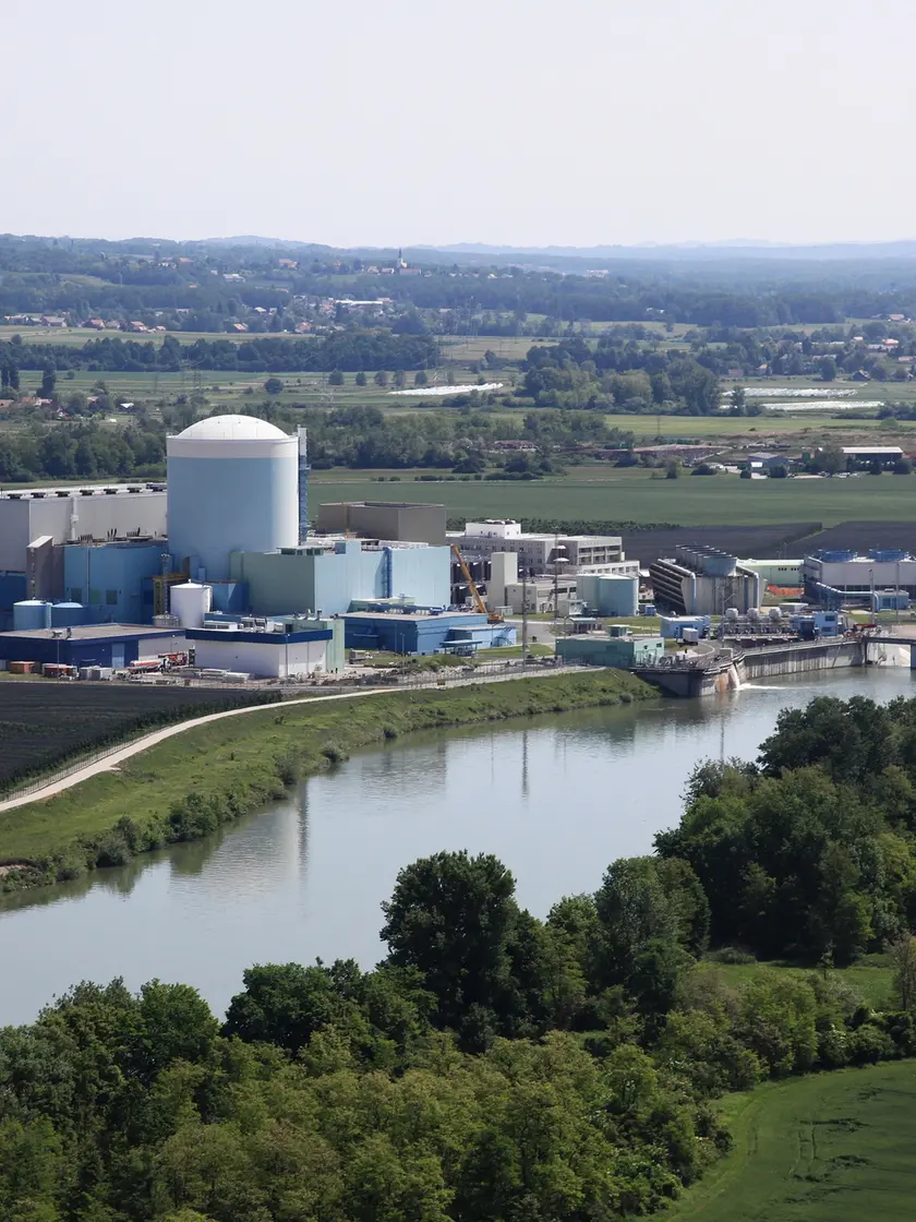 La centrale di Krško in Slovenia, di cui la Croazia è proprietaria al 50%