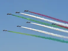 Le Frecce Tricolori a Rivolto: mercoledì sorvoleranno Gemona (foto Petrussi)