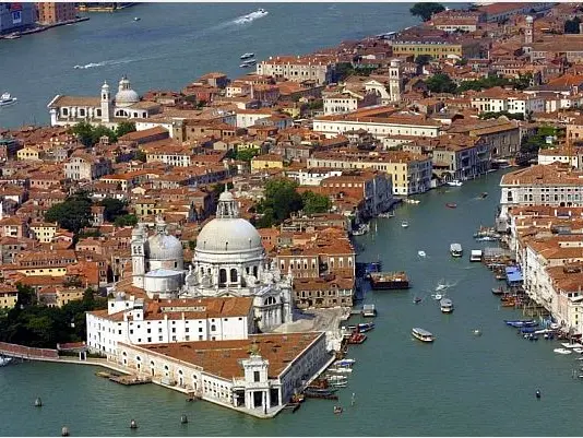 Una veduta dall'alto di Venezia