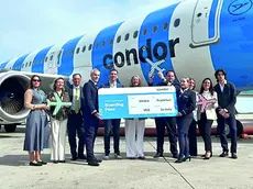 L'inaugurazione del nuovo collegamento della compagnia Condor da Venezia a Francoforte
