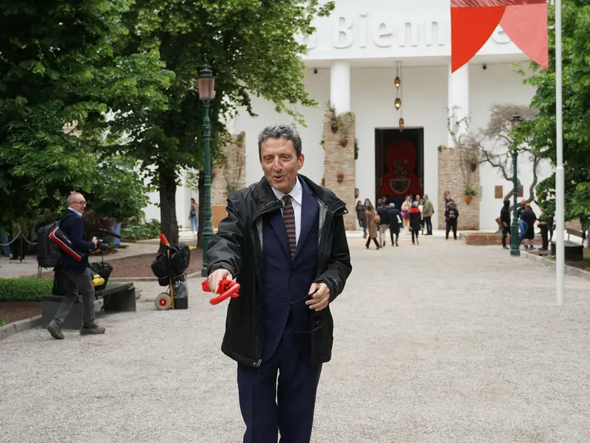 Il presidente della Biennale Pietrangelo Buttafuoco