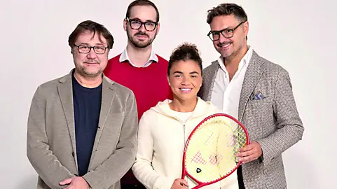 La tennista Jasmine Paolini con la proprietà di Acqua Dolomia
