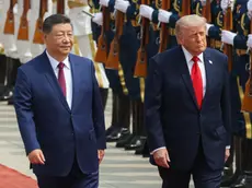 Xi Jinping e Donald Trump (foto Epa)
