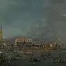 Francesco Guardi, La partenza del Bucintoro, © Calouste Gulbenkian Museum. È visibile nella mostra a Ca’ Rezzonico