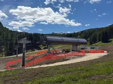 La stazione di monte della cabinovia di Socrepes