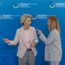 La presidente del Consiglio Giorgia Meloni e la presidente del Consiglio europeo Ursula Von Der Leyen