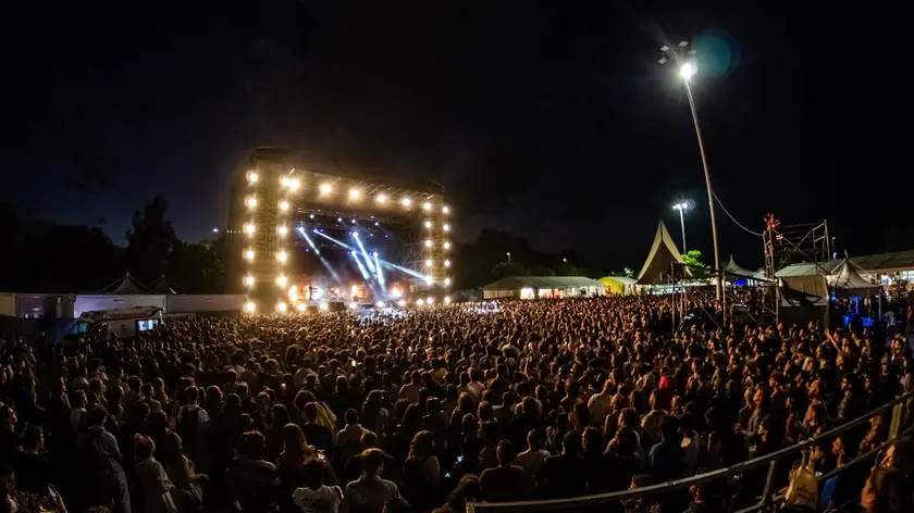 Il palco dello Sherwood Festival a Padova in un'edizione precedente