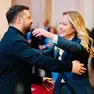 Giorgia Meloni e Volodymir Zelensky (foto Ansa)