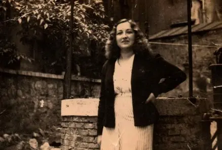 Emma Vesnaver in una foto da giovane