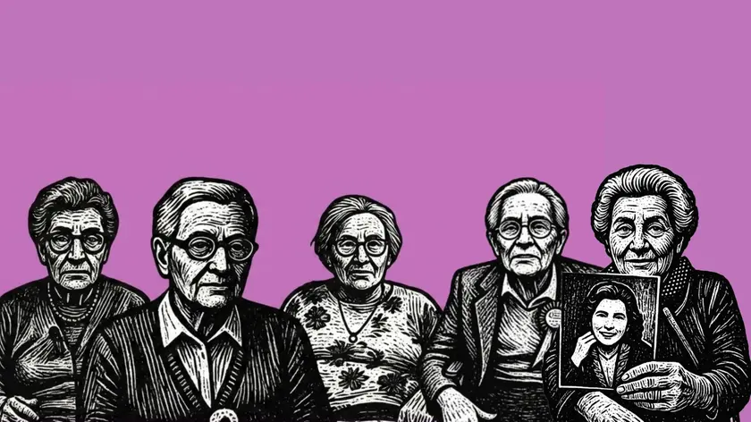 I ritratti delle quattro intervistate. Da sinistra verso destra: Emma Mattiuzzo, Bruna Cloblizch, Elena Carlet e Giulia Pazzogna