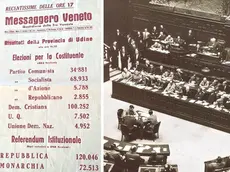 Lo “strillone” del 2 giugno 1946 del Messaggero Veneto e la seduta inaugurale dell’Assemblea costituente