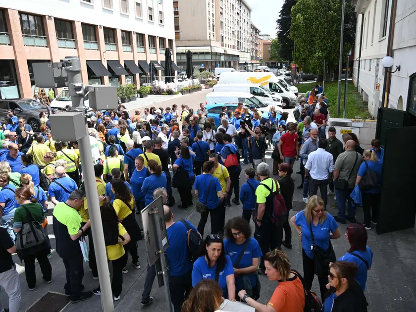 I lavoratori dell'Electrolux a Porcia (Petrussi)