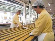 Una linea produttiva di Nuova Industria Biscotti Crich